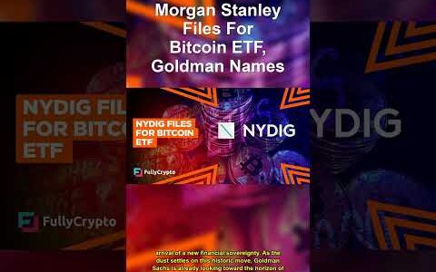 Morgan Stanley BETS on Bitcoin ETF