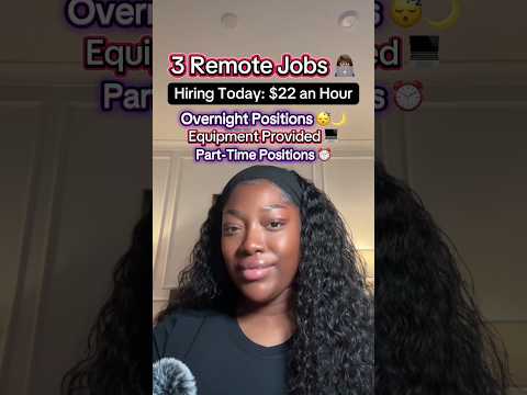 3 Remote Jobs - Hiring Today $22/hr #makemoneyonline #workfromanywhere #workfromanywhere #remotejobs