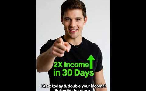 Make Money Online Fast – Double Your Income in 1 Month #edit  #Shorts #YouTubeShorts #PassiveIncome