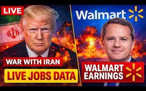 LIVE: Walmart Earnings Shock | Iran Talks Collapse? Markets & Bitcoin React to Jobs Data