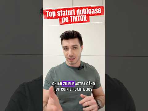 Topul sfaturilor financiare dubioase de pe TikTok. #bani #tiktok  #scam #social #bitcoin