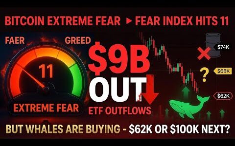 Bitcoin Fear Index Just Hit 11 $9 Billion in ETF Outflows and Whale Accumulation Explained #bitcoin