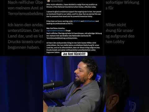Joe Kent Rücktritt! #usa #israel #iran #warzone #krieg #news #bitcoin
