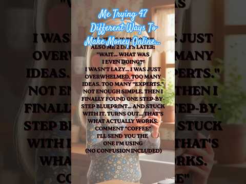 Me trying 47 different ways to make money online...