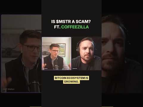 Is $MSTR a Scam? ft. Coffeezilla #truenorthpartner #bitcoin #coffeezilla