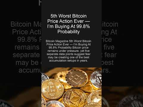 CRYPTO TODAY | 5th Worst Bitcoin Price Action Ever — I’m Buying At 99.8% Probability