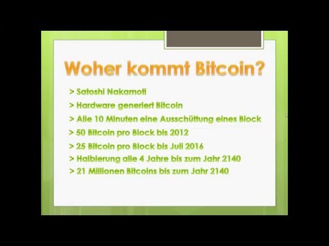 Bitcoin origin and Bitcoin Mining german/english transcript