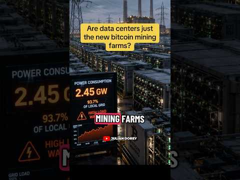 Are data centers the same as bitcoin mining farms? #datacenter #bitcoinmining #datacenters #climate