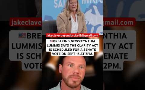 🇺🇸BREAKING NEWS:CYNTHIA LUMMIS SAYS THE CLARITY ACT IS SCHEDULEDFOR A SENATE VOTE ONSEPT 15 AT 2PM