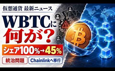 【WBTC最新ニュース】市場シェア100％→45％…統治問題とChainlink移行で何が変わる？