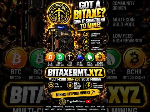 BITAXE MINERS! ⛏️ Try This Multi-Coin SOLO Mining Pool | BTC, TAR & More #Bitaxe #BitcoinMining