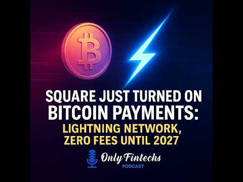 Square Just Turned On Bitcoin Payments: Lightning Network, Zero Fees Until 2027