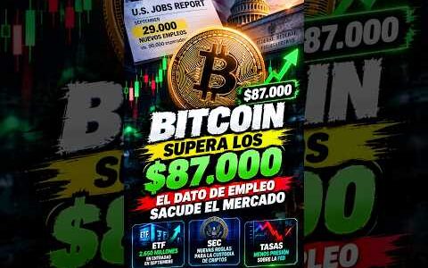 ⚠️ BITCOIN SUBE A $87.000 Y CAE: ¿SEÑAL DE ALERTA?#btc #criptomonedas #trading #eth #cripto #sec