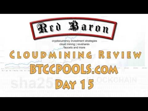 Bitcoin Cloud Mining Review: BTCCPools Day 15 - stable high ROI investment