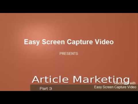 How to Make Money Online 2016 - Article Marketing Video by E-Marketing