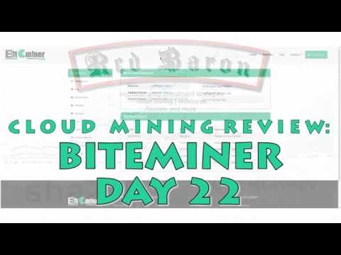 Bitcoin Cloud Mining Review: Biteminer Day 22 - stable medium ROI investment
