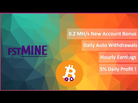 FstMine BONUS 0 2 MH s New Cloud Mining Bitcoin