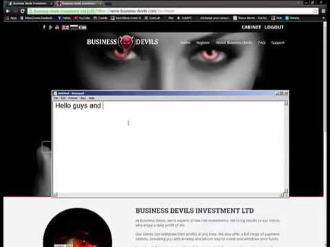 Business.Devils.com Video earn bitcoin  4% Daily