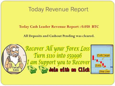 CashLeader bitcoin report & forex recovery