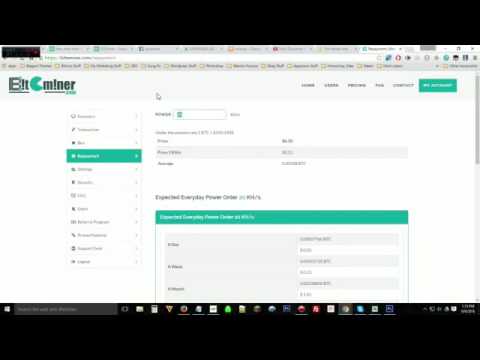 Bitcoin cloud mining  BiteMiner   Overview service