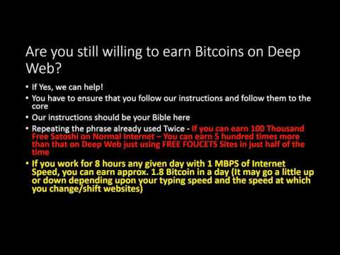 Earn 5 Bitcoin on Deep/Dark Web - Secret Revealed - 100% Working - NO SCAM