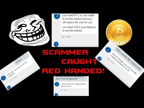 Bitcoin SCAMMER GETS CAUGHT trying to SCAM ME