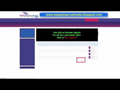 My Paying Crypto Ads MPCA How to Add Funds via any Bitcoin wallet  Buy Adpacks tutorial