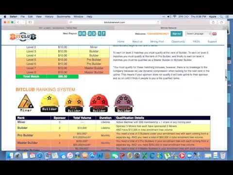 bitclubnetwork 73 days of lifetime mining review and compensation plan 12/15/2016