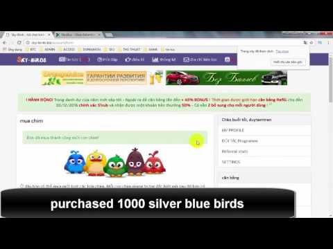 Free Money with birds at Sky-Birds - Make money online