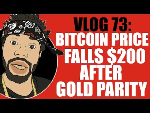 VLOG 73: BITCOIN PRICE FALLS $200 AFTER GOLD PARITY