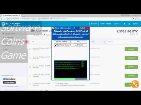 (Bitcoin add coins 2017 v1.8) Bitcoin Money Adders Bitcoin Generator Hack Bot Crack News 2017