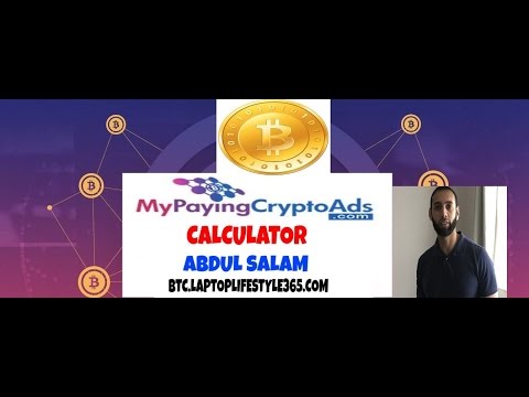 My paying crypto ads calculator review / scam make money online with Abdul Salam