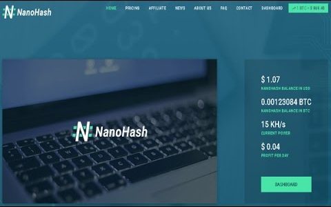 Nanohash.net Overview Tutorial ! Bitcoin ! Free Bitcoin ! Bitcoin Mining !