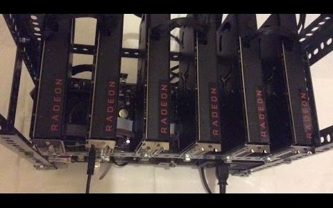 Bitcoin Mining Rig   24 Machine Setup   48Gh 2017