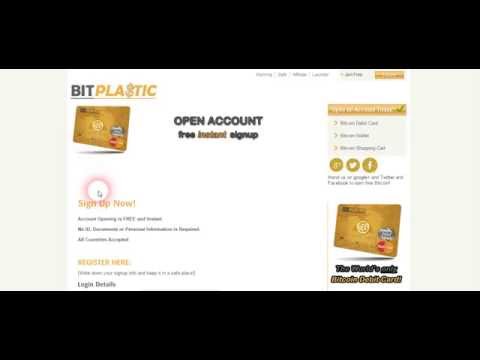 BitPlastic offers the world's ONLY Bitcoin debit card
