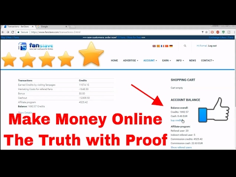 How to make Money Online Fansalve Review with Proof