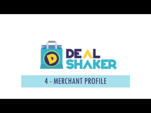 DealShaker Tutorial 4 Merchant Profile