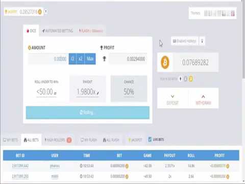 Bitcoin mining 2 bitcoin for 5 min 100% wins 0% loses Bitsler Bot and Script Hack Bitcoin 2017