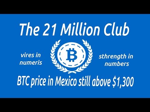 Price of Bitcoin in Mexico Stays Above $1,300 USD, Gladiacoin Scam, & More
