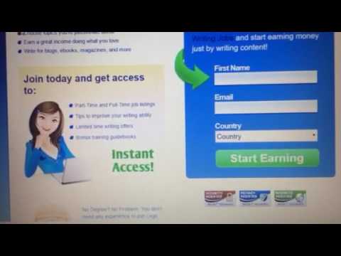 Make money online jobs writing at home