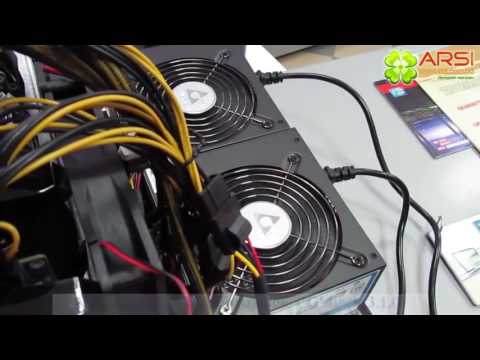 Bitcoin Mining Rig 5x Radeon HD7950 ферма для майнинг 2017а биткоинов обзор  review