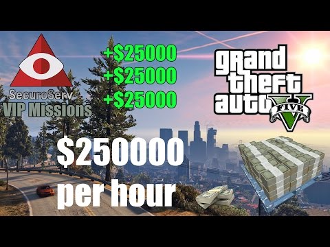The Best Way to make money in GTA Online - Solo Method - $250000 per hour - VIP Missions - (GTA V)