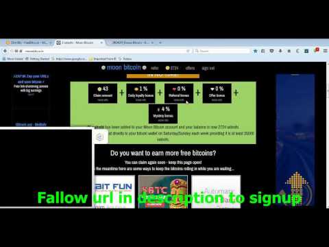 FREE Moon bitcoin 500 satoshi every 5 Minute