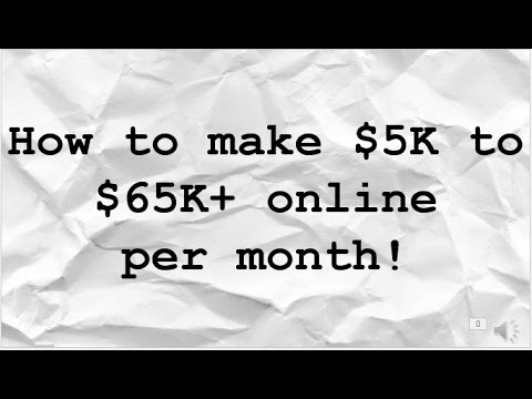 How to make BIG MONEY online!