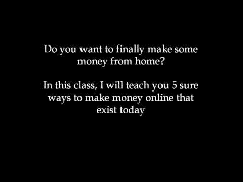 5 Ways To Actually Make Money Online