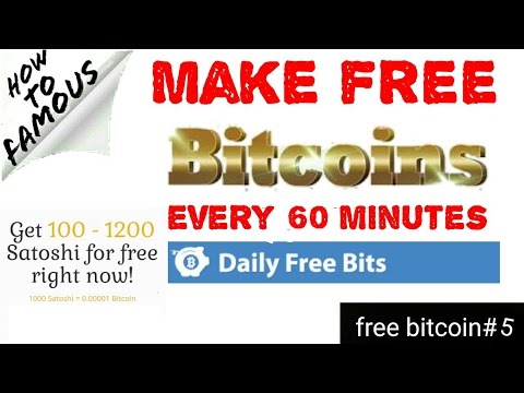 Make free Bitcoin/free Bitcoin mining for free//earn free Bitcoin every 60 minutes (in Hindi)
