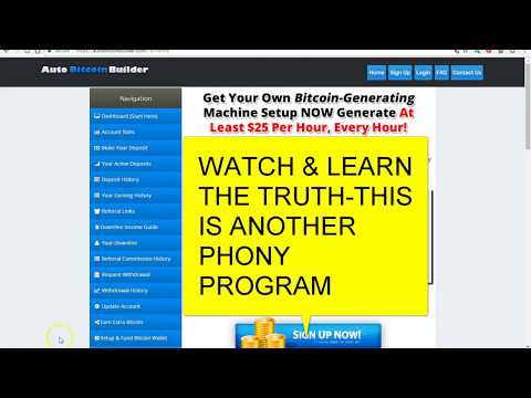 AUTO BITCOIN BUILDER SCAM-ANOTHER PHONY BITCOIN PROGRAM!!!