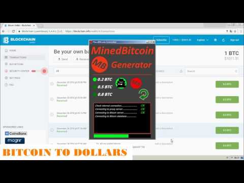 FREE BITCOIN GENERATOR 2017 MINE BITCOIN AND GET 1 BTC