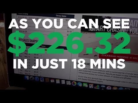 Make Money Online With Affiliate Marketing | Clickbank- How To Make $200 In 20 Minutes Daily