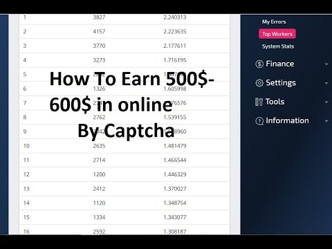 Captcha Typing jobs in Online 2017- Earn 500$-600$ in a Month without investment